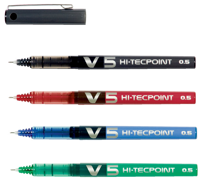 Rollerpen PILOT Hi-Tecpoint V5 blauw 0.3mm (per 12 stuks)