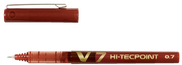 Rollerpen PILOT Hi-Tecpoint V7 rood 0.5mm (per 12 stuks)