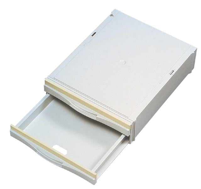 Stapelcassette Pas A6851-201 2laden lichtgrijs (per 6 stuks)