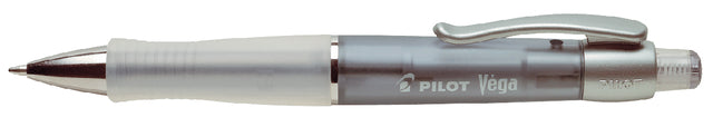 Balpen PILOT Vega transparant zwart 0.32mm
