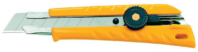 Snijmes Olfa L1 geel 18mm met metalen houder