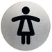 Infobord pictogram Durable 4904 wc dames rond 83Mm