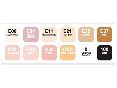 Copic Marker Skintones Set (12)