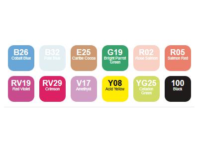 Copic Marker Summer Set (12)