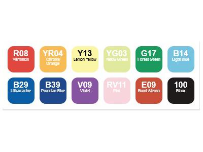 Copic Marker Basic set (12)