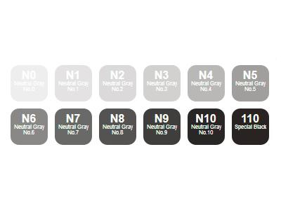 Copic Marker Neutral Grey Set (12)