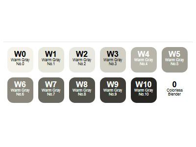 Copic Marker Warm Grey Set (12)